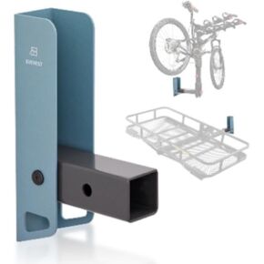 Hitch Wall Mount, Bike and Cargo Rack Foldable Garage Organizer, Trailer Hitch Receiver Storage, Holds Max 310 lbs (1.25 inch)