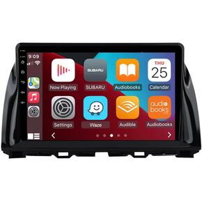 for Mazda CX5 CX-5 Radio 2012-2015 with 10.1" IPS Touchscreen Wireless Carplay Android Auto GPS Navigation for Car Stereo Head Unit Built-in DSP with Free Backup Camera (4GB RAM+64GB ROM)