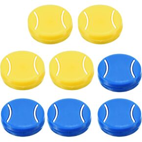 PATIKIL Tennis Racket Vibration Dampener, Tennis Racket Damper Silicone Racket String Shock Damping Absorber for Racket and String, Yellow/Red