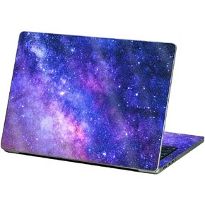 MightySkins Glossy Glitter Skin Compatible with Apple MacBook Air 13.6" M2 (2022) - Violet Stars | Protective, Durable High-Gloss Glitter Finish | Easy to Apply and Change Styles | Made in The USA