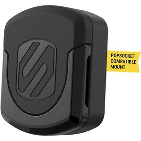 Scosche MMPDVM-SP MagicMount Pop Magnetic Car Dashboard Cell Phone Holder and Vent Mount for Collapsible Phone Grip/Socket, Universal Phone Stand 360° Rotating Head for iPhone and Android Smartphones