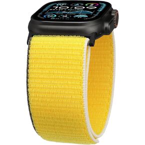 حزام ساعة من نسيج النايلون عريض جدًا متوافق مع ساعة Apple Watch Ultra 49 مم 46 مم 45 مم 44 مم 42 مم 38 مم 40 مم 41 مم، أشرطة رياضية قابلة للتعديل للنساء والرجال in Kuwait
