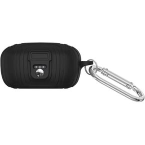 [Upgrade] HXFRTYU Case Compatible with EarFun Air Pro 3, Soft Silicone Shockproof Protective Cover with Carabiner Accessories, Black in Kuwait