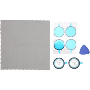 Dual Lens Guards, Sticky Lens Guard Set, Scratch Resistant Lens Protector Multi Coated Dual Lens Cover with PC Material for Insta360 X3 Panoramic Action Camera Accessories