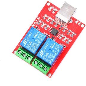 Comimark 1Pcs USB Control 2-Way 5V 2 Channel Relay Module Computer Control PC Intelligent