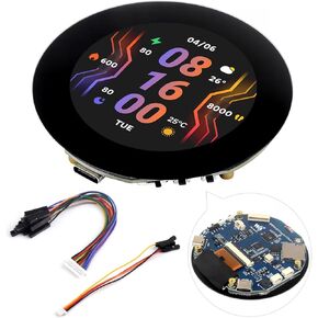 Waveshare ESP32-S3 2.1inch Round Touch Screen with 32-bit LX7 Dual Core Processor, 480 × 480 Resolution, 262K Color, Support Wi-Fi & BLE 5