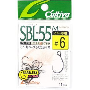 オーナー(Owner) SBL-55M シングル55バーブレス(ミノー用) 6 11611