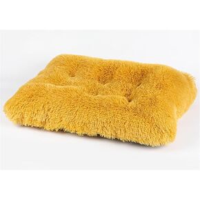 Liveinu Long Plush Calming Pet Bed Cuddler Pet Bed for Dogs and Cats Fluffy Faux Fur Dog Bed with Anti Slip Bottom Machine Washable Pet Sleep Bed Crate Mat Hot Pink M