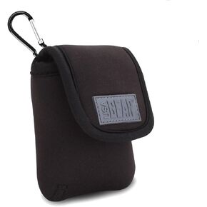 USA Gear Phone Holster Compatible with Samsung Galaxy Z Flip Phone, Motorola Razr 5g Phone - Neoprene Belt Case for Flip Phone with Carabiner Clip - Folding Smartphone Flip Phone Case Clip Pouch