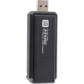 Band 6E Network Adapter, 5400Mbps USB Card 6E Network Adapter for 11, Supports 2.4G 5G 6G