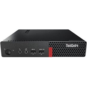 Lenovo ThinkCentre M910q Tiny Desktop - Intel Core i5-6500T Processor, 8GB RAM, 128GB SSD, Windows 10 Pro - Black (Renewed)