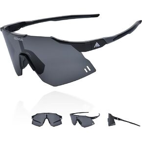 Sports Sunglasses for Men Women Cycling Glasses Women's Running Sunglasses Women Men Bike Biking Glasses Softball Sunglasses Girls Boys Youth Baseball Sunglasses Outdoor Sport