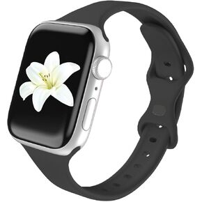 Band Compatible With Apple Watch 38mm 40mm 41mm 42mm 44mm 45mm 49mm, Replacement Soft Silicone Sport Strap for IWatch Series Ultra 9/8/7/6/5/4/3/2/1 SE Women Girl