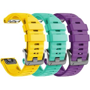 NotoCity Compatible with Fenix 6X Pro Band 26MM Watch bands For Fenix 6X/Fenix 6X Pro/Fenix 5X/Fenix 5X Plus/Fenix 3/HR/Tactix/Descent MK1/D2 Delta PX/D2 Charlie(Black/slate/army green)