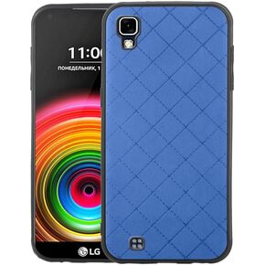 ELISORLI Compatible with LG X Power Case Rugged Thin Slim Cell Accessories Anti-Slip Fit Rubber TPU Mobile Phone Protection Full Body Silicone Soft Bumper Cover for XPower 1 LS755 K450 Women Men Blue