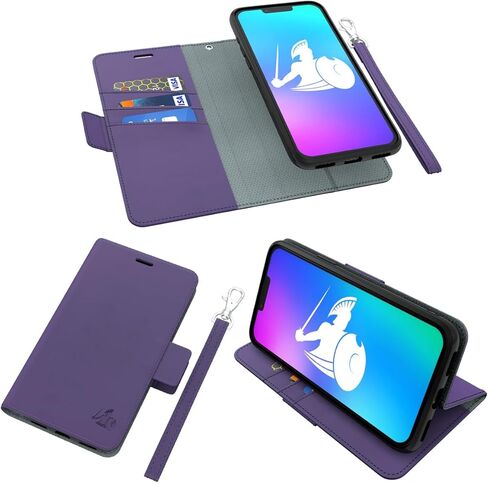 حافظة DefenderShield EMF للحماية و5G مضادة للإشعاع لهاتف iPhone 12/12 Pro - حافظة RFID Blocking EMF Shield قابلة للفصل أرجواني in Kuwait