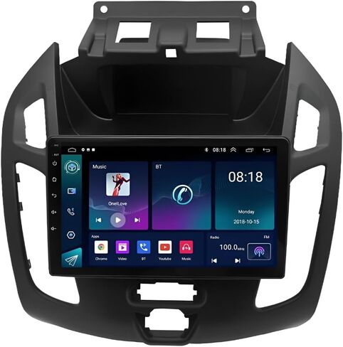 9" Android 13 Double Din Car Stereo w/Wireless Carplay Android Auto for Ford Transit Connect 2014-2018 IPS Car Audio Receiver w/WiFi GPS Bluetooth AHD Backup Camera Mic,SWC/AV in/FM/AM Radio Receiver in Saudi Arabia
