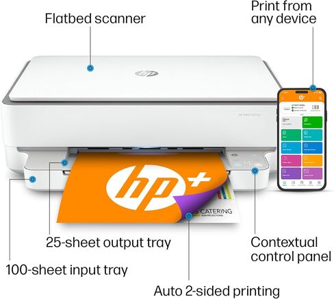 HP ENVY 6055e All-in-One Wireless Color Printer, with bonus 6 months free Instant Ink (223N1A) in Saudi Arabia