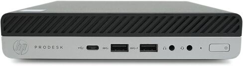 كمبيوتر مكتبي صغير HP Prodesk 600 G3، كور الجيل السادس i5-6500T 3.1 جيجا هرتز، ذاكرة الوصول العشوائي 16 جيجا، 256 جيجا SSD، لوحة مفاتيح سلكية RGB، واي فاي، بلوتوث، Windows10 Pro (متجدد) in Kuwait