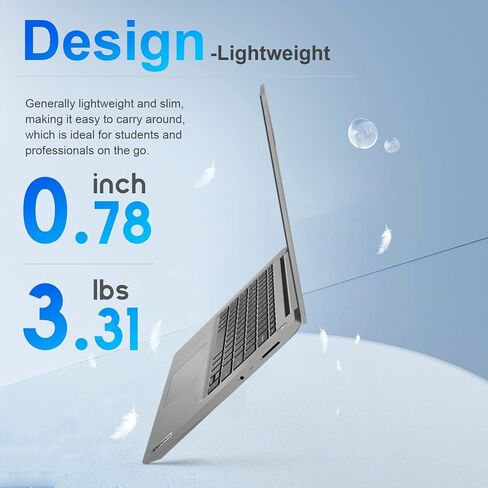 Lenovo IdeaPad 3 14" FHD Daily Laptop, Intel Core i5-1135G7, 20GB RAM, 512GB SSD, Wi-Fi 6, Bluetooth, Webcam, HDMI, Windows 11 Home, Grey, Bundle with A-Data 512GB External SSD in Saudi Arabia