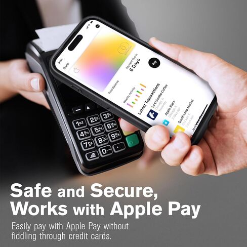 VENA vCommute for iPhone 16 Wallet Case, [Military Grade Drop Protection] Flip Leather Cover Slot Card Holder with Kickstand - Black in Saudi Arabia