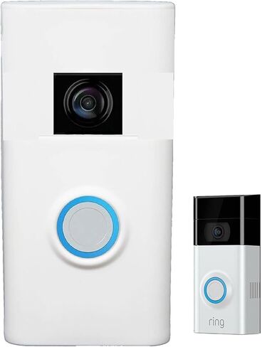 حافظة جلدية من السيليكون من Baaletc متوافقة مع غطاء جرس الباب ذو البطارية الحلقية بالإضافة إلى غطاء جرس الباب الجلدي للحماية من وهج الشمس والأشعة فوق البنفسجية والطقس in Kuwait