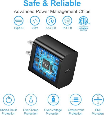 10 Ft iPhone Fast Charger【Apple MFi-Certified】 2-Pack 20W Super Fast Charger cargador with Long Fast Charging Cable for iPhone 14/13/12/11 Pro Max,14 Plus,Mini,Pro/XS/SE/XR/iPad in Kuwait