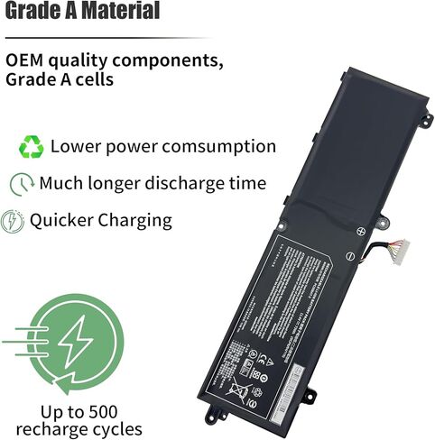 بطارية الكمبيوتر المحمول 73Wh PC50BAT-3 متوافقة مع مفتاح Schenker 15 Comet Lake Key 15 Gaming CLEVO PC50DN2 PC50S THUNDEROBOT 911 P1 EUROCOM RX315 NH57AF1 SYSTEM76 Oryx PRO 6 [11.4 فولت 6220 مللي أمبير في الساعة 3 خلايا] in Kuwait