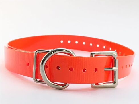 حزام بديل بإبزيم دوار عالي المرونة مقاس 1 بوصة من Sparky Pet مع حلقة "D" - برتقالي نيون in Saudi Arabia