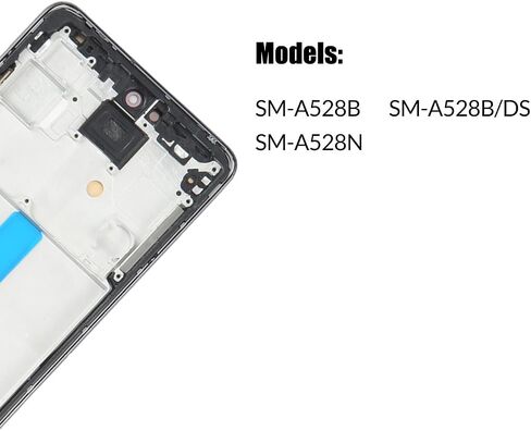 بديل شاشة Samsung Galaxy A52s 5G INCELL لهاتف Samsung A528 A528B A528B/DS A528N شاشة LCD تعمل باللمس مجموعة رقمية سوداء مع إطار (ليست وظيفة بصمة الإصبع) in Saudi Arabia