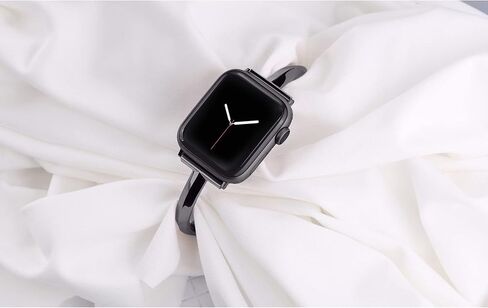 Secbolt Stainless Steel Band Compatible with Apple Watch Band 38mm 40mm 41mm 42mm 44mm 45mm 46mm 49mm iWatch SE Series 10 9 8 7 6 5 4 3 2 1, Slim Versatile Bangle Bracelet for Women in Saudi Arabia