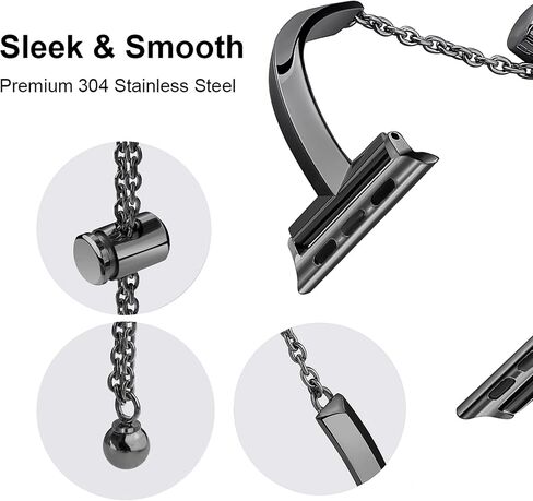Secbolt Stainless Steel Band Compatible with Apple Watch Band 38mm 40mm 41mm 42mm 44mm 45mm 46mm 49mm iWatch SE Series 10 9 8 7 6 5 4 3 2 1, Slim Versatile Bangle Bracelet for Women in Saudi Arabia