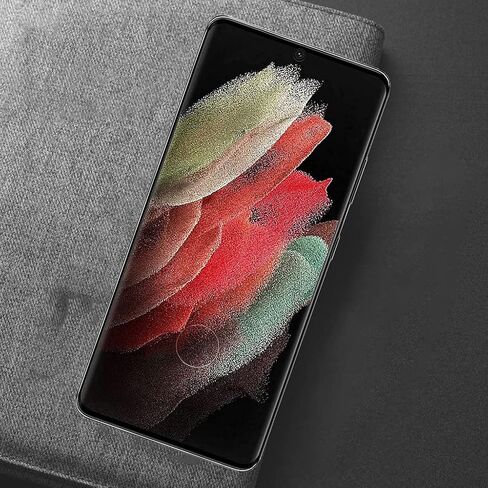 واقي شاشة Galaxy S21 Ultra، عبوتان من واقي الشاشة الزجاجي المقوى S21 Ultra، عبوتان من واقي عدسة الكاميرا، واقي شاشة زجاجي مقوى بدرجة 9H لهاتف Samsung Galaxy S21 Ultra(2+2 Pack) in Kuwait