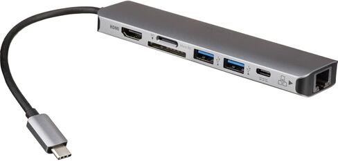 روكستور USB-C محول متعدد المنافذ، ألومنيوم SDCR/4K HDMI/النوع C 100WPD/GBE in Kuwait