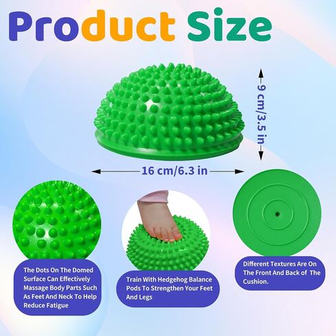 Wobble Cushion Set for Sensory Kids and Balance Training, Balance Disc Plus 4 Balance Pods,Balance Board With Pump Inflatable Stepping Pads for Adults& Kids(Blue) in Saudi Arabia