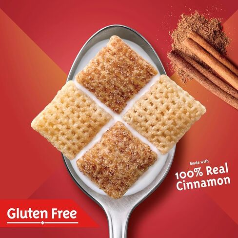 Chex CinnamonCereal، حبوب الإفطار الخالية من الغلوتين، مصنوعة من الحبوب الكاملة، حجم عائلي، 19.2 أونصة in Saudi Arabia