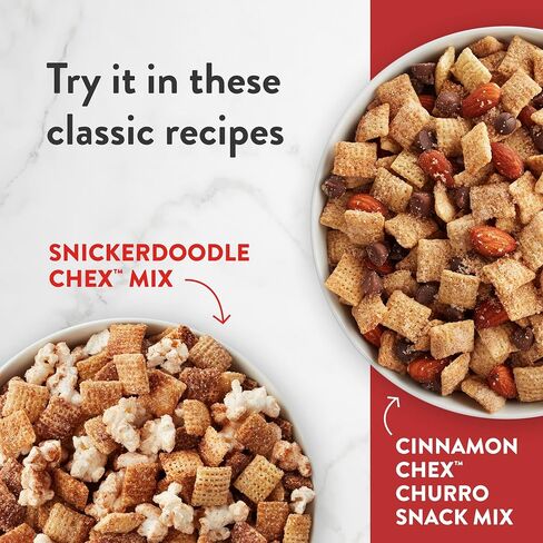Chex CinnamonCereal، حبوب الإفطار الخالية من الغلوتين، مصنوعة من الحبوب الكاملة، حجم عائلي، 19.2 أونصة in Saudi Arabia