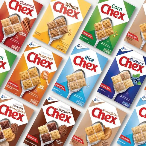 Chex CinnamonCereal، حبوب الإفطار الخالية من الغلوتين، مصنوعة من الحبوب الكاملة، حجم عائلي، 19.2 أونصة in Saudi Arabia