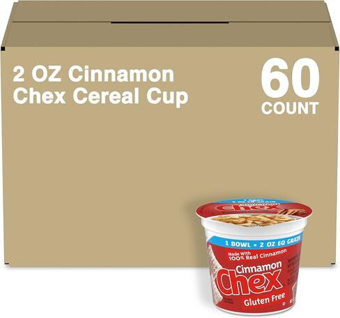 Chex CinnamonCereal، حبوب الإفطار الخالية من الغلوتين، مصنوعة من الحبوب الكاملة، حجم عائلي، 19.2 أونصة in Saudi Arabia