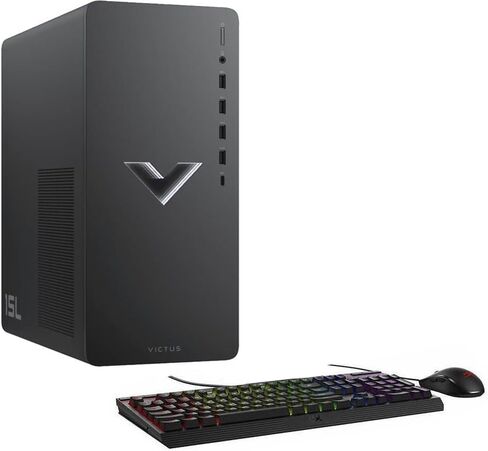 كمبيوتر HP Victus للألعاب والأعمال المكتبي (Intel i7-14700F، GeForce RTX 4060 8GB، 32GB DDR4، 1TB PCIe SSD، RGB Backlit KB، WiFi 6، 3 منافذ عرض (DP)، Win 11 Pro) مع موسع منفذ USB DKZ in Saudi Arabia