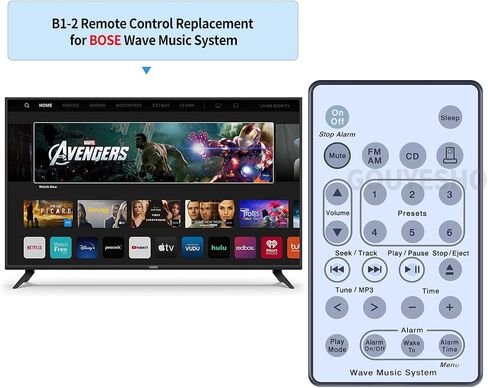 New Remote Control Replacement fit for Bose Wave Sound Touch Music Radio System I II III IV/AM-FM Radio CD MP3 Player AWRCC2 AWRCC3 AWRCC1 AWRCC4 AWRCC6 Wave Music System i in Saudi Arabia
