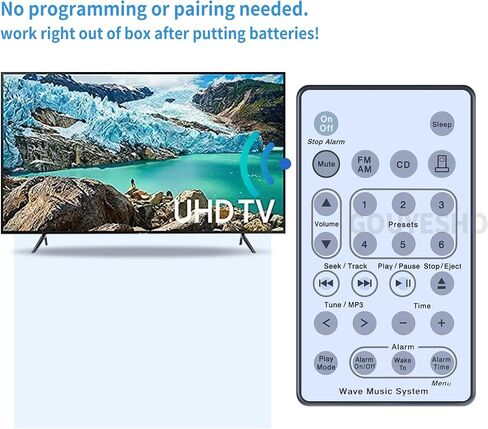 New Remote Control Replacement fit for Bose Wave Sound Touch Music Radio System I II III IV/AM-FM Radio CD MP3 Player AWRCC2 AWRCC3 AWRCC1 AWRCC4 AWRCC6 Wave Music System i in Saudi Arabia