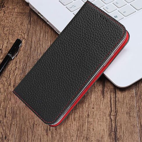 حافظة iCoverCase من الجلد الأصلي متوافقة مع هاتف iPhone 11، حافظة محفظة مع حزام معصم وحامل بطاقات وإغلاق مغناطيسي مع مسند وغطاء قلاب (برتقالي) in Saudi Arabia