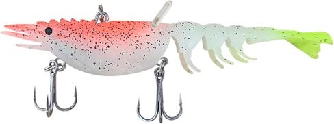 Shrimp Lures for Fishing, Lifelike Fishing Lures Shrimp Lures for Freshwater Saltwater with Tiny Bead Tubes and Scented Rods, Mimics a Shrimps Natural Movements in Saudi Arabia