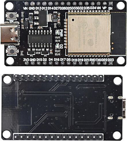 جاكوبس بارتس ESP-WROOM-32 ESP32 ESP-32S لوحة تطوير USB من النوع C 2.4 جيجا هرتز واي فاي وبلوتوث وحدة تحكم دقيقة ثنائية النواة مع هوائي مدمج USB-C in Saudi Arabia