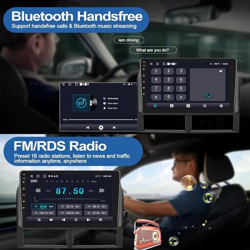2G+32G Car Radio Stereo for Jeep Grand Cherokee 1999-2004 with Wireless CarPlay Android Auto 9" Android 13 Touch Screen Car Stereo with GPS Navigation WiFi FM AHD Backup Camera in Saudi Arabia