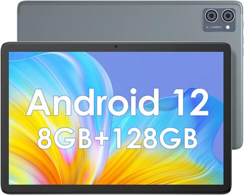 jumper 10 Inch Tablet, Octa-Core Processor, 8GB RAM 128GB Storage, Full HD IPS Touch Screen, Android 12 Tablets with 13+5MP Camera, Stereo Speakers, 6000mAh Battery, 5G WiFi, GPS, BT5.0, Type-C. in Saudi Arabia
