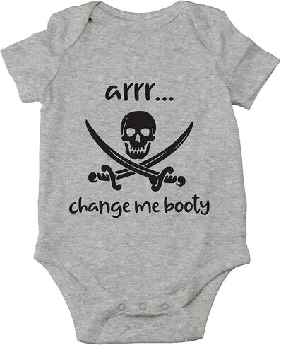 AW Fashions Arrr Change Me Booty - نكتة قرصان مرحة، كابتن رائعتين - بدلة أطفال لطيفة من قطعة واحدة in Kuwait