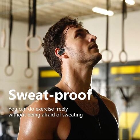 True Open Ear Wireless Headphones,Dual-Axis Design with 45° and 55° Multi-Angle Adjustment,Bluetooth 5.4 Earbuds Lightweight Snug Fit Perfect for Running Hiking Driving (Black, JR02) in Saudi Arabia