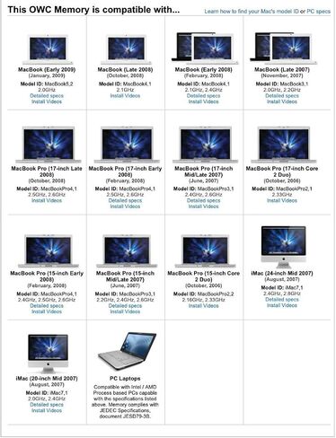 OWC 6GB (2GB + 4GB) PC5300 DDR2 667MHz SO-DIMMs Memory RAM Upgrade Compatible with MacBook, MacBook Pro, and iMac Core 2 Duo Processor (OWC5300DDR2S6GP) in Kuwait